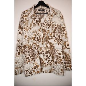 Missguided Leopard Print Blouse - US12
